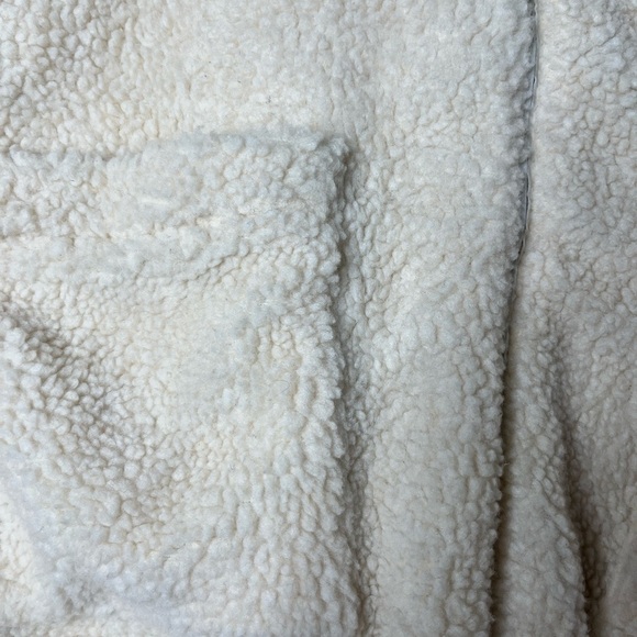 I Am Gia Beige The Pixie Sherpa Slouchy Teddy Jacket Cozy Trendy It Girl sz L - Picture 10 of 11